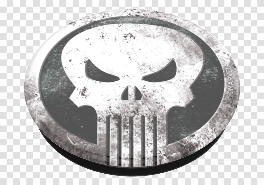 Punisher Icon Solid, Symbol, Buckle, Logo, Trademark Transparent Png