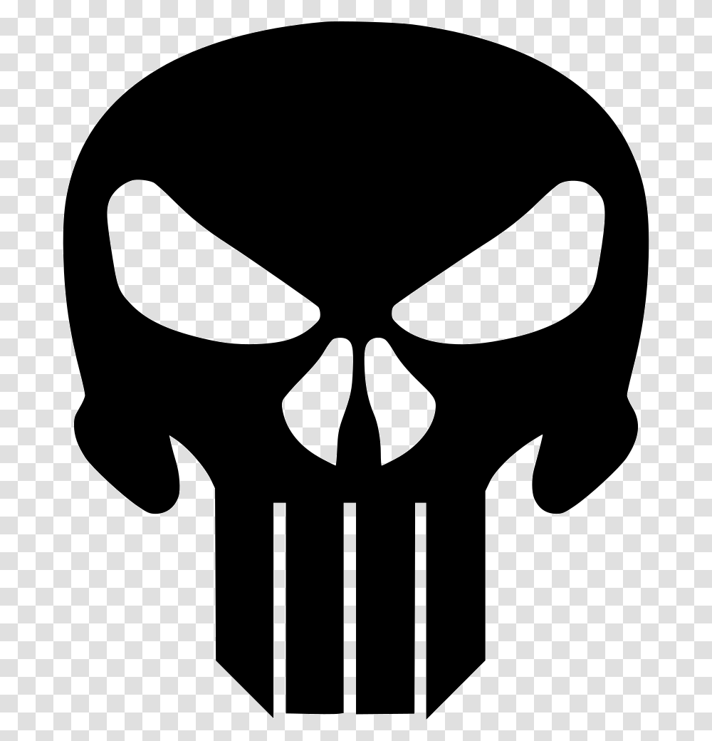 Punisher Logo Clip Art Free Punisher Svg Files, Stencil Transparent Png
