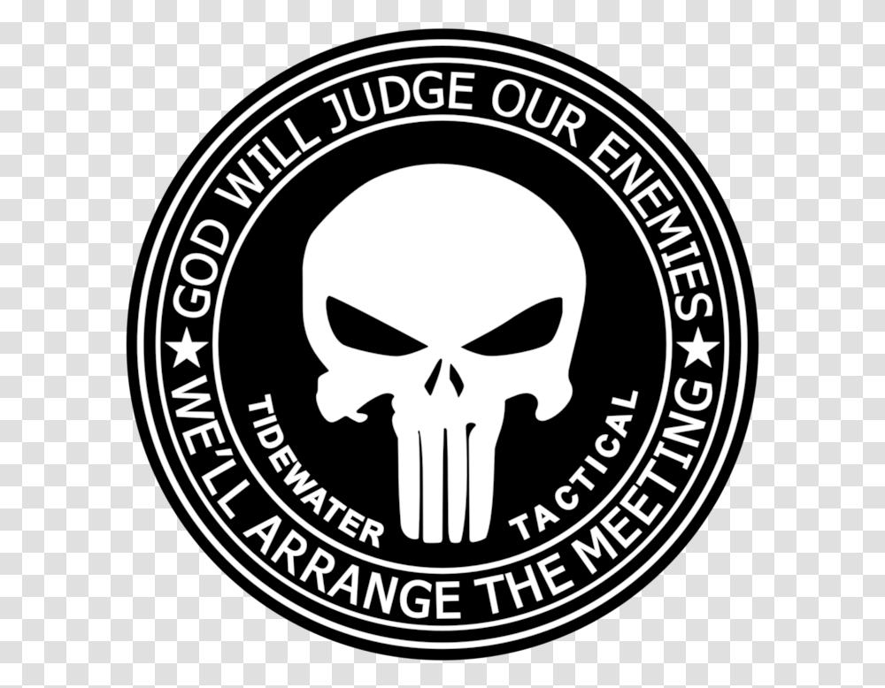 Punisher Logo, Label, Trademark Transparent Png