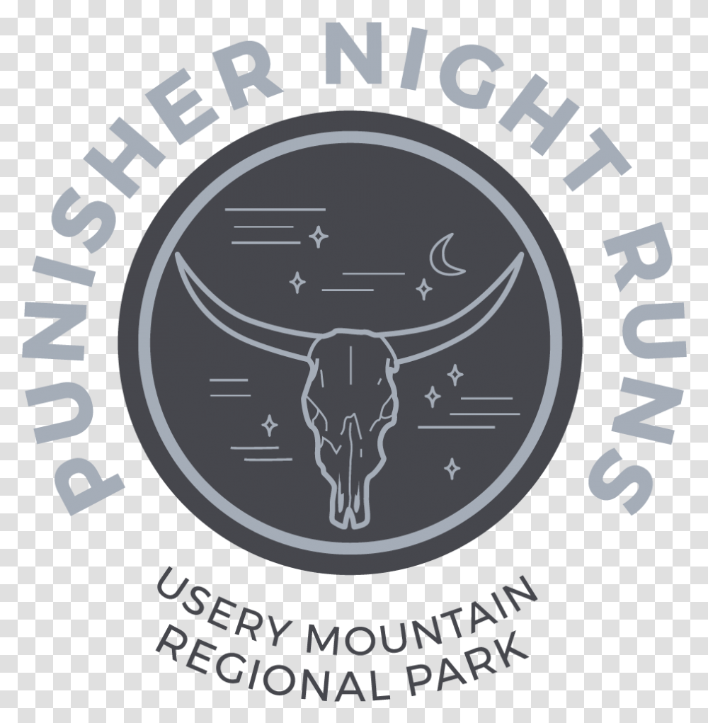Punisher Night Runs Emblem, Label, Poster Transparent Png