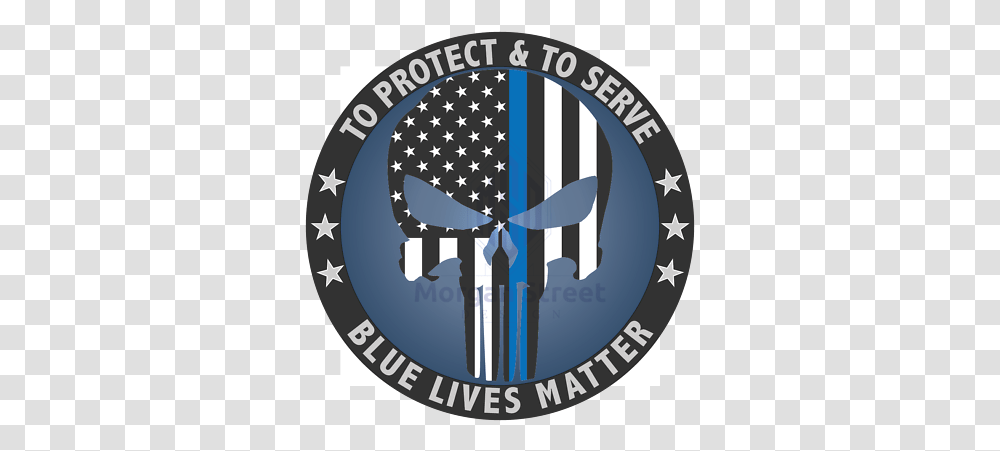 Punisher Police Blue Lives Matter American Flag 4