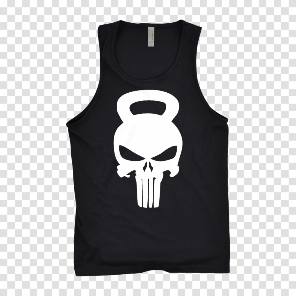 Punisher Skull Kettlebell, Apparel, Vest, Tank Top Transparent Png