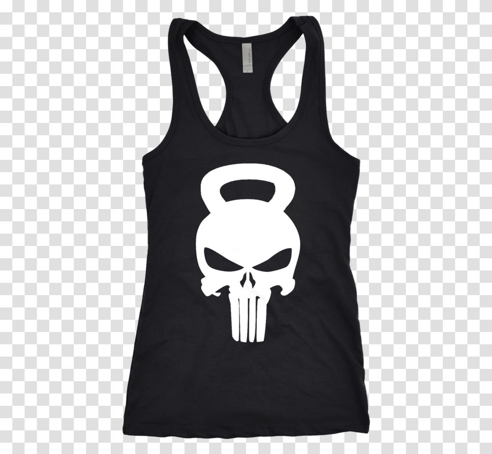 Punisher Skull Kettlebell Punisher Skull, Apparel, Tank Top Transparent Png