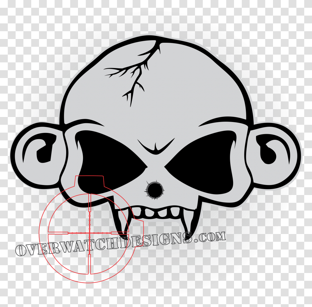 Punisher Skull Monkey Skull And Bones Clipart, Skin, Face, Logo Transparent Png