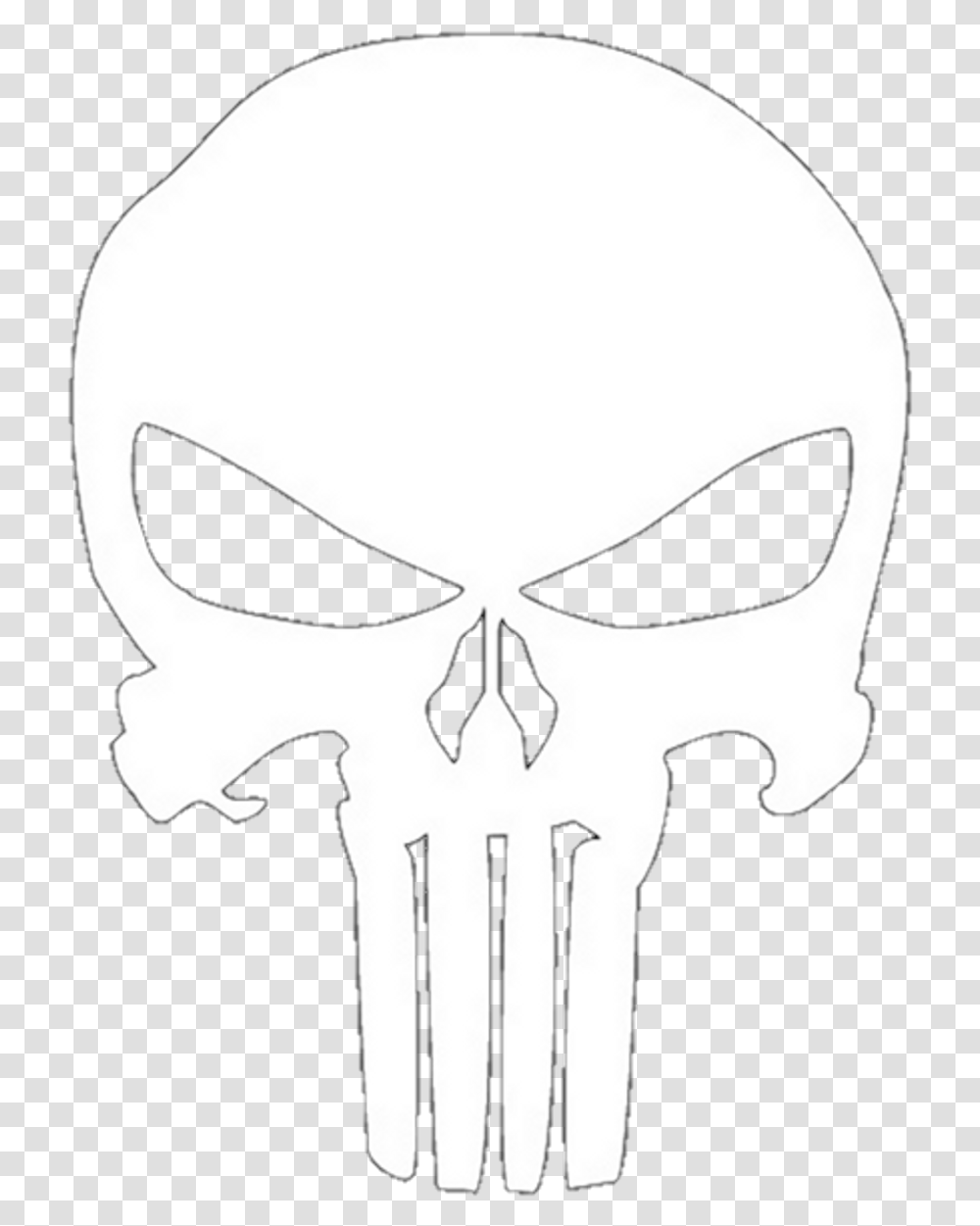 Punisher Skull Punisher Logo Stencil Silhouette Drawing Transparent