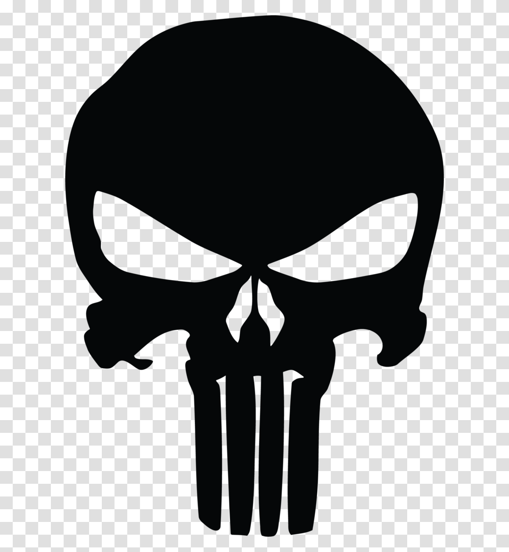 Punisher Skull Vector Punisher Logo, Label, Silhouette, Stencil Transparent Png