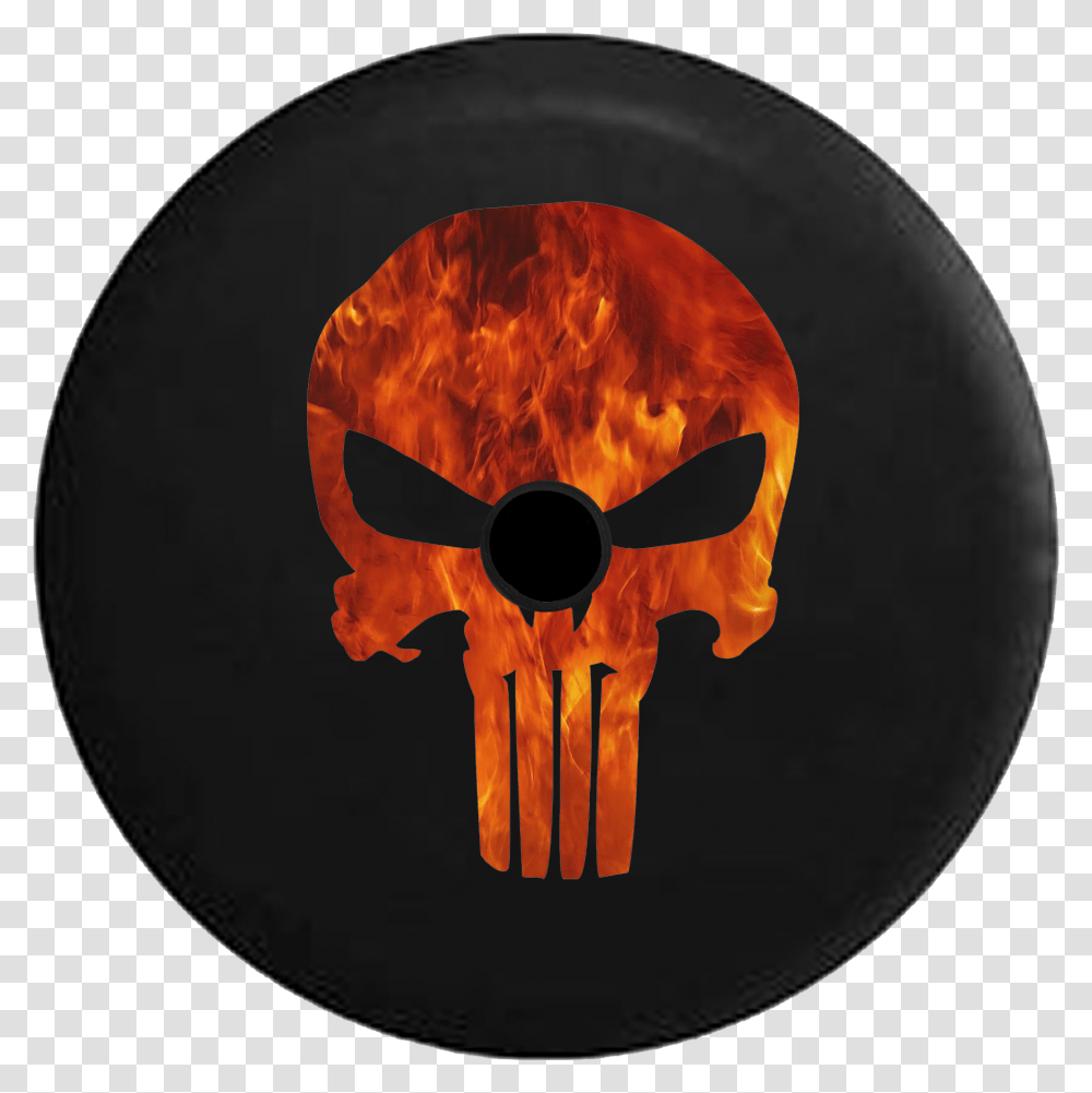 Punisher Skull With Flames, Sphere, Ball, Costume, Alien Transparent Png