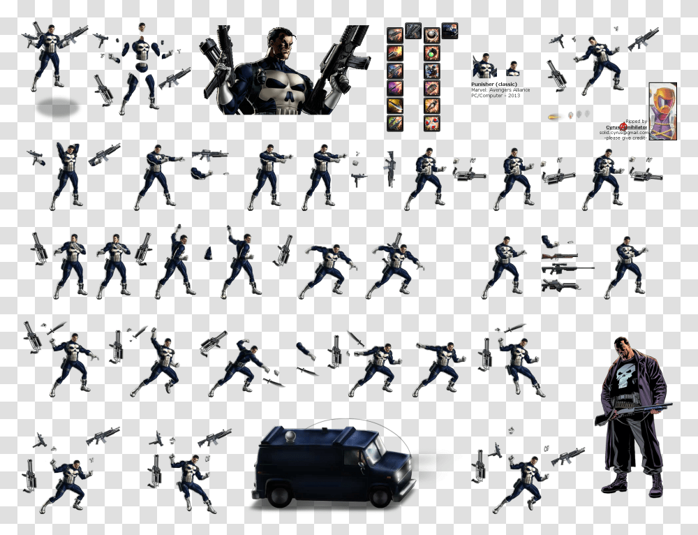 Punisher Sprites, Car, Person, Duel, People Transparent Png