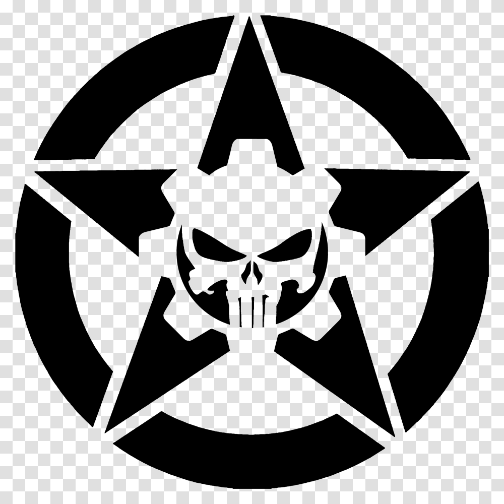 Punisher Star Hood Decal, Gray, World Of Warcraft Transparent Png