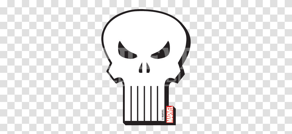 Punisher Under Armour Punisher Logo Casquette New Era Marvel, Label, Text, Alien, Stencil Transparent Png
