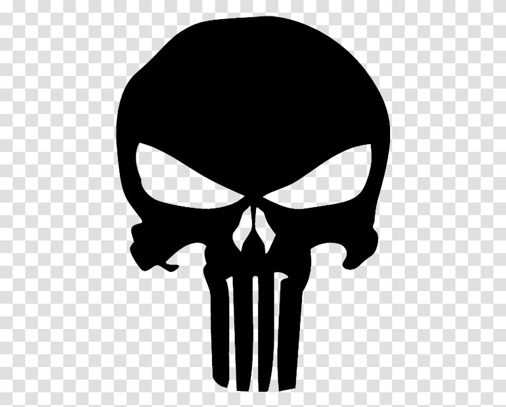 Punisherskullf Punisher Skull, Bow, Label, Stencil Transparent Png