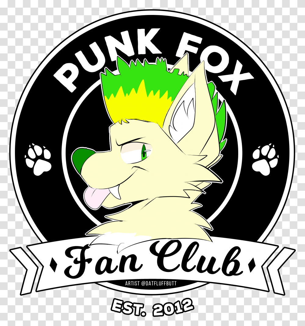 Punk Fox Fanclub Shirt Cartoon, Label, Outdoors, Alphabet Transparent Png