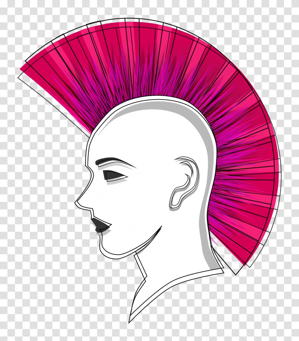 Punk, Head, Face, Drawing Transparent Png