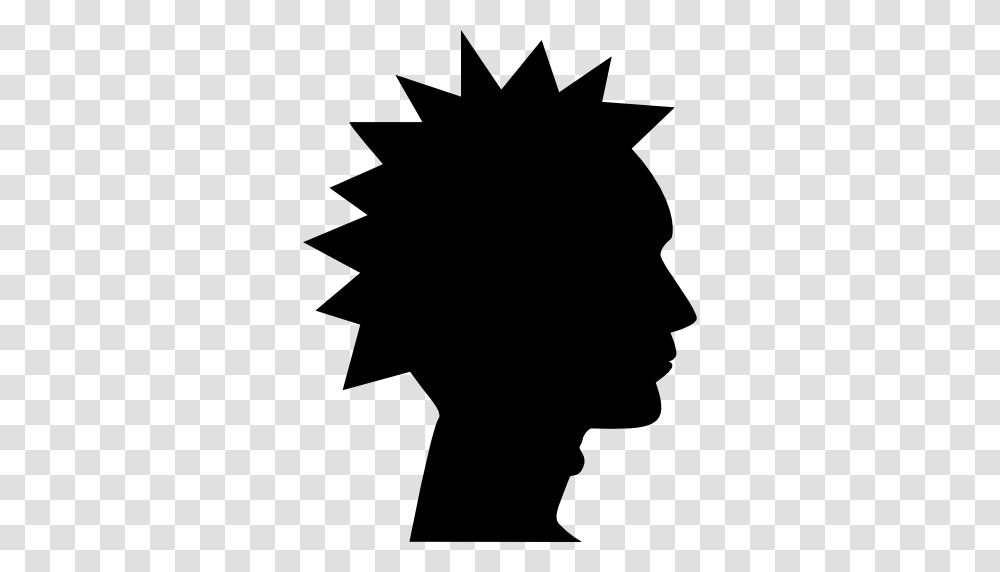 Punk, Silhouette, Stencil, Light, Person Transparent Png