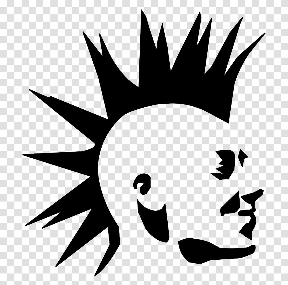 Punk, Stencil, Face Transparent Png