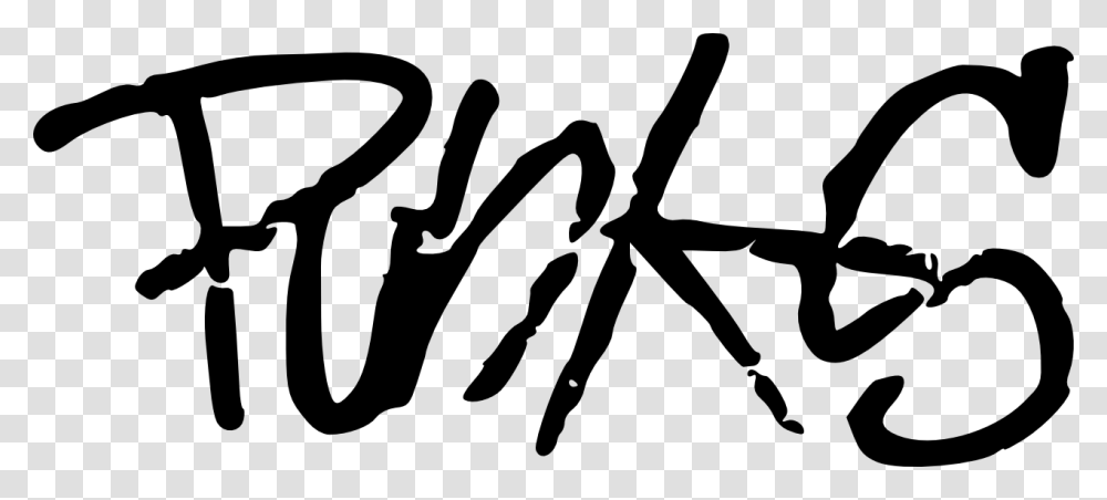 Punk, Handwriting, Silhouette, Stencil Transparent Png