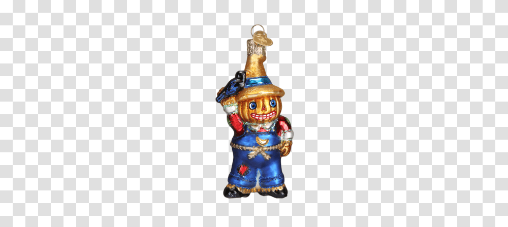 Punkin Scarecrow Ornament Old World Christmas, Figurine, Toy, Nutcracker Transparent Png