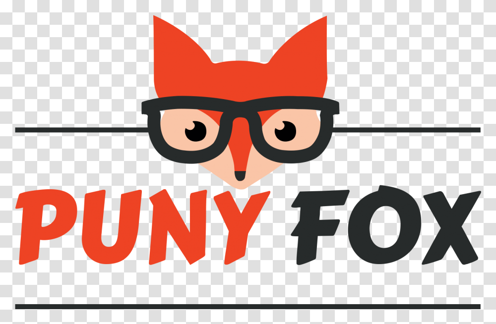 Puny Fox Logo Cartoon, Label, Poster, Advertisement Transparent Png