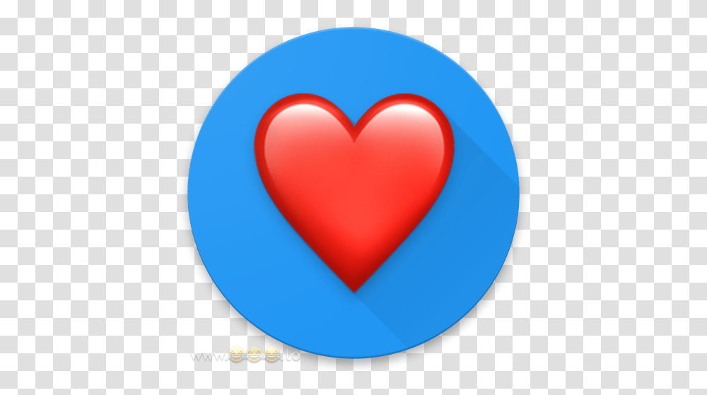 Punycode For The Heart Emoji Heart Emoji On Blue Background, Balloon, Cushion, Pillow Transparent Png