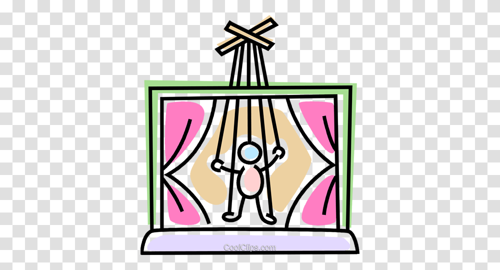 Puppet Show Royalty Free Vector Clip Art Illustration, Leisure Activities, Musical Instrument, Cross Transparent Png
