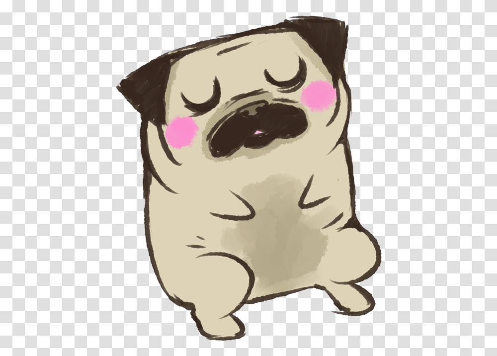 Puppies Drawing Pug Blushing Pug, Head, Face, Mask Transparent Png