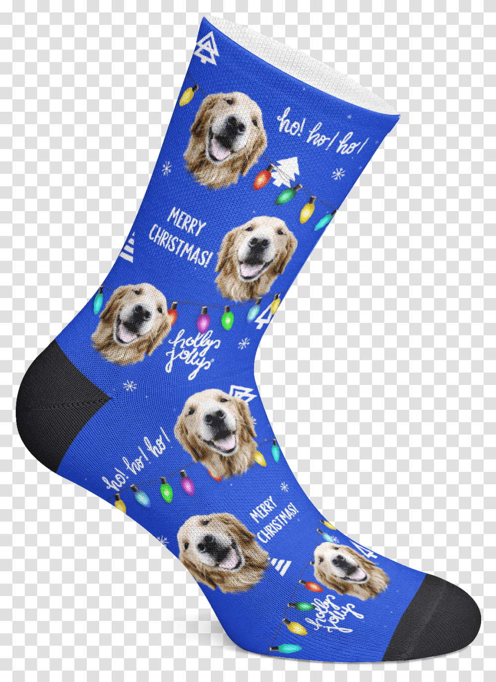 Puppy Christmaslights - Bff Wear Sock, Stocking, Christmas Stocking, Gift Transparent Png
