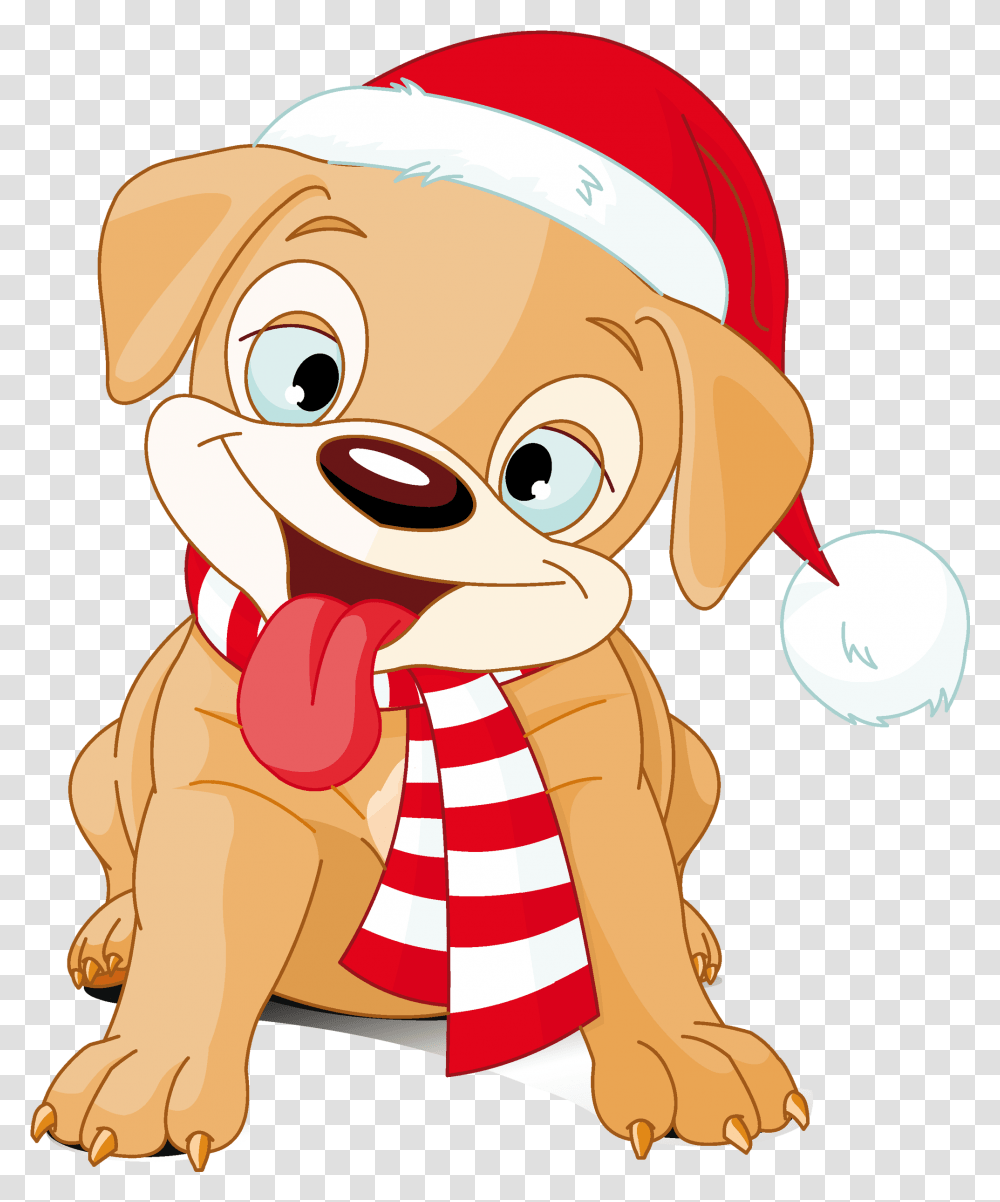 Puppy Clipart Merry Christmas Vector Library Stock Clipart Clip Art Christmas Dog, Toy, Chef Transparent Png