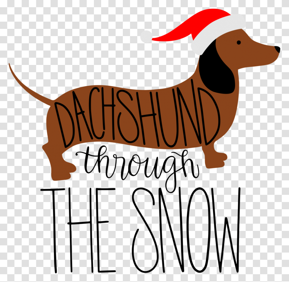 Puppy Dog Breed Dachshund Clip Art Snow, Animal, Mammal, Goat Transparent Png