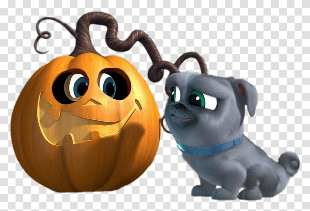 Puppy Dog Pals Halloween Pumpkin Image, Plant, Vegetable, Food, Toy Transparent Png