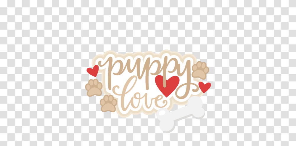 Puppy Love Title Svg Scrapbook Cut File Event, Text, Food, Dessert, Sweets Transparent Png