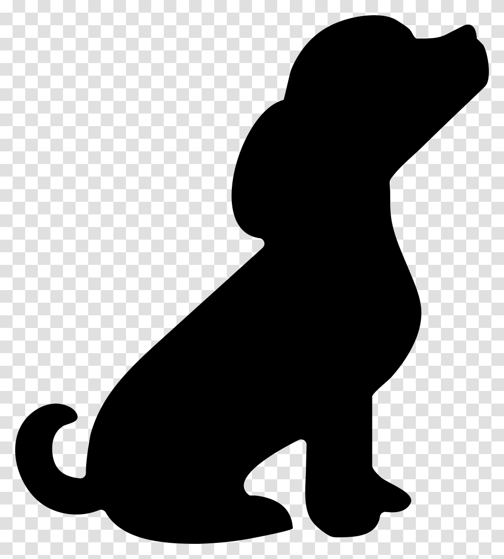 Puppy Silhouette Clip Art, Gray, World Of Warcraft Transparent Png