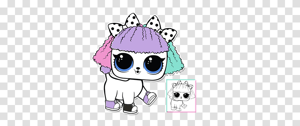 Pupsta Series Wave L O L Surprise Doll Pets Girls, Giant Panda, Animal, Sunglasses, Accessories Transparent Png