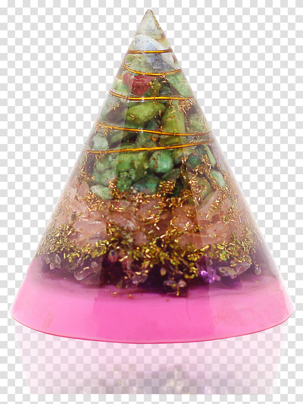 Pura Esprit Rose Quartz Ring Pyramid Sparkly, Tree, Plant, Ornament, Christmas Tree Transparent Png
