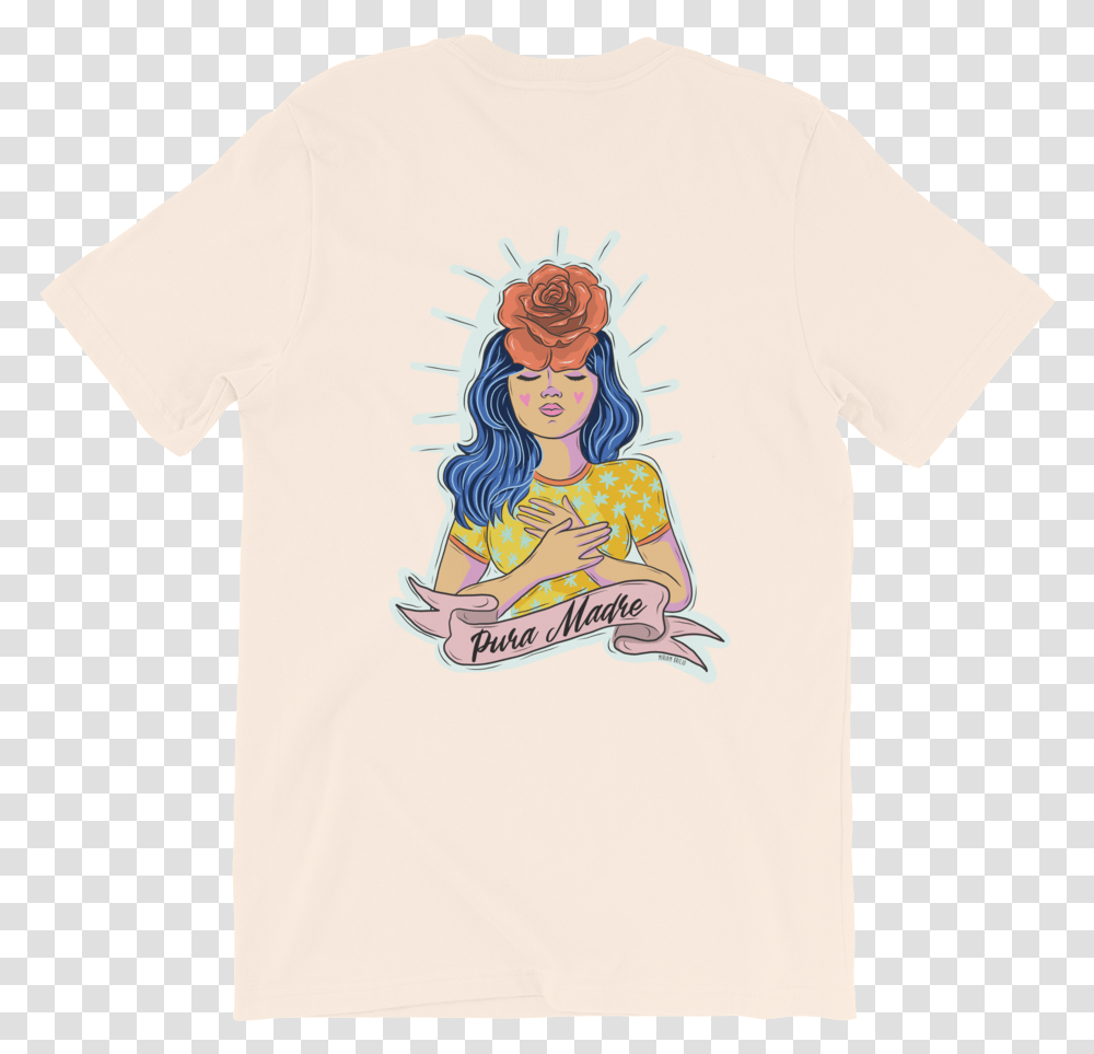 Pura Madre Tee By Miriam BricioClass Lazyload Lazyload Illustration, Apparel, T-Shirt, Sleeve Transparent Png