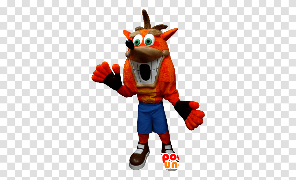 Purchase Crash Bandicoot Mascot Famous Video Game Character Crash Bandicoot Mascot Costume Amazon, Toy, Person, Human Transparent Png