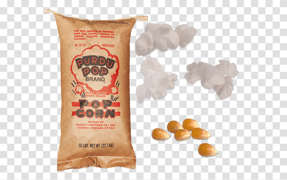 Purdu White Cushion, Food, Bag, Popcorn, Powder Transparent Png