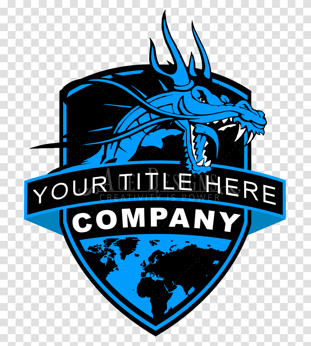 Pure Clan Logo Dragon Blue Logo Football, Animal, Sea Life, Symbol, Seafood Transparent Png