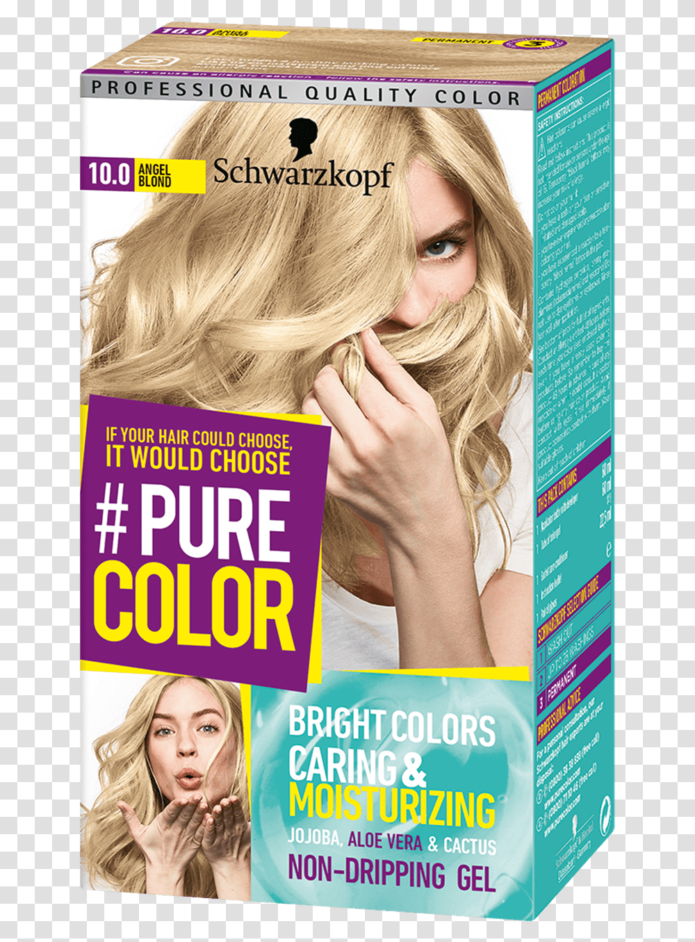 Pure Color Com Baseline 10 0 Angel Blond Schwarzkopf Pure Color Blond, Person, Human, Advertisement, Poster Transparent Png