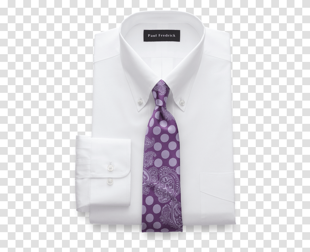 Pure Cotton Pinpoint Solid Color Button Down Collar Dress Shirt Formal Wear, Tie, Accessories, Accessory, Clothing Transparent Png