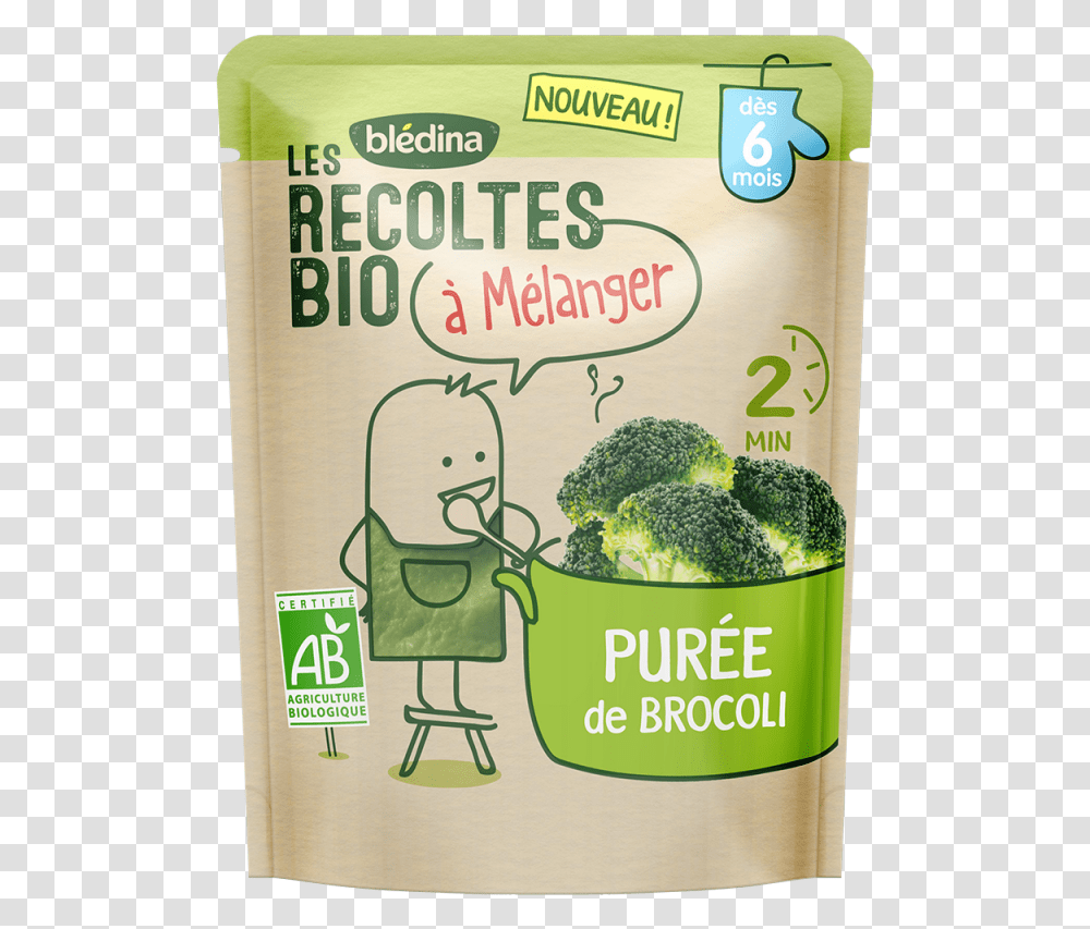 Pure De Brocoli Lot X6 Ds 6 Mois Les Rcoltes Bio Mlanger Broccoli, Plant, Vegetable, Food, Poster Transparent Png