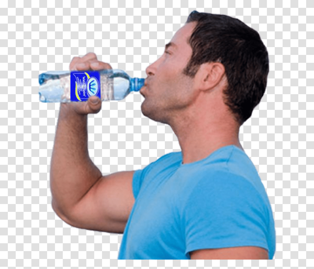 Pure Drinking Water Drinking A Water Bottle, Person, Human, Beverage, Finger Transparent Png