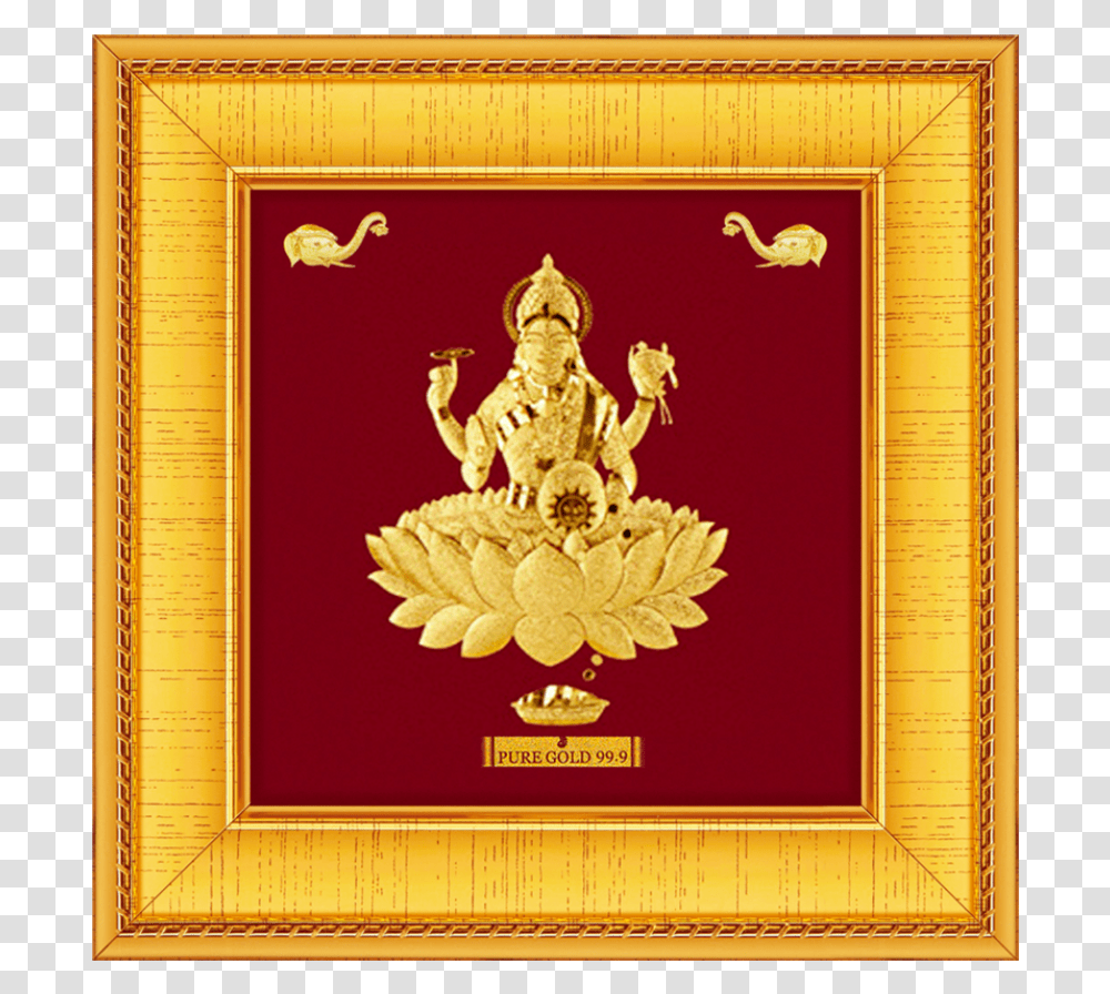 Pure Gold Mahalakshmi Frame, Plant, Logo Transparent Png
