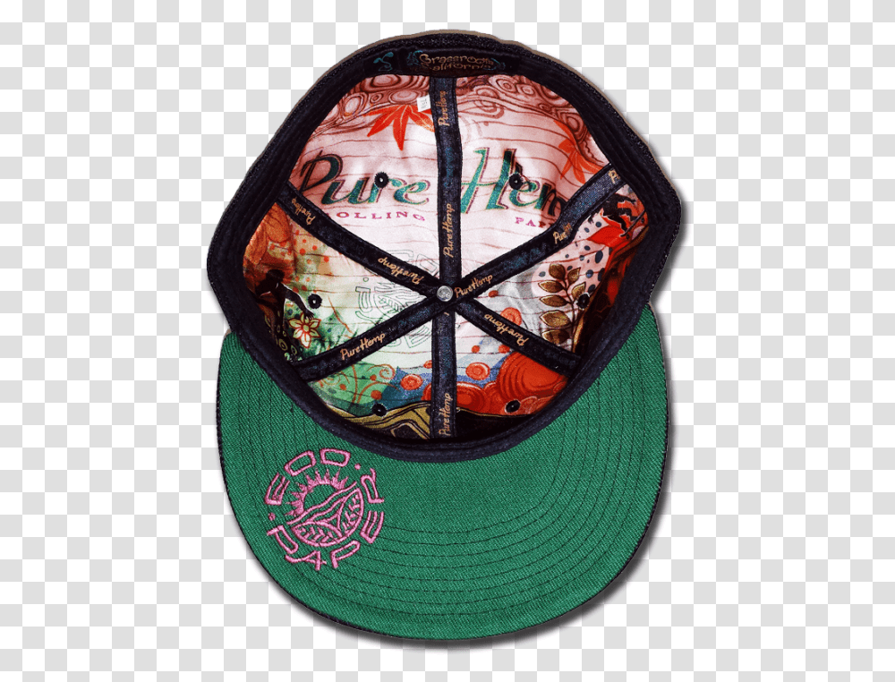 Pure Hemp Grassroots 6 Panel Fitted Hat Baseball Cap, Purse, Sun Hat, Bowl Transparent Png