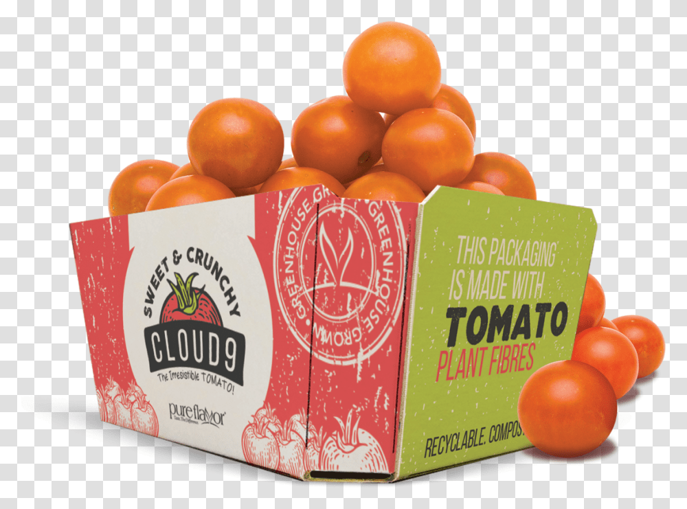 Pure Hothouse Foods Is Packaging Its Snacking Tomato New Food Packaging Trends, Plant, Produce, Fruit, Citrus Fruit Transparent Png