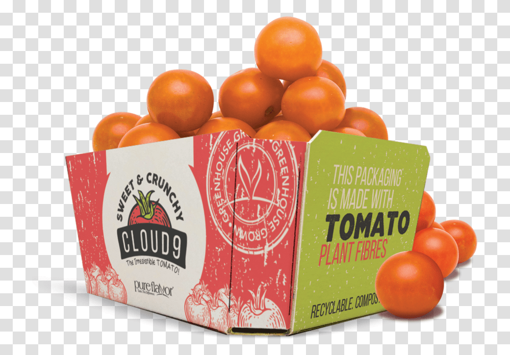Pure Hothouse Foods Is Packaging Its Snacking Tomato, Plant, Produce, Fruit, Citrus Fruit Transparent Png
