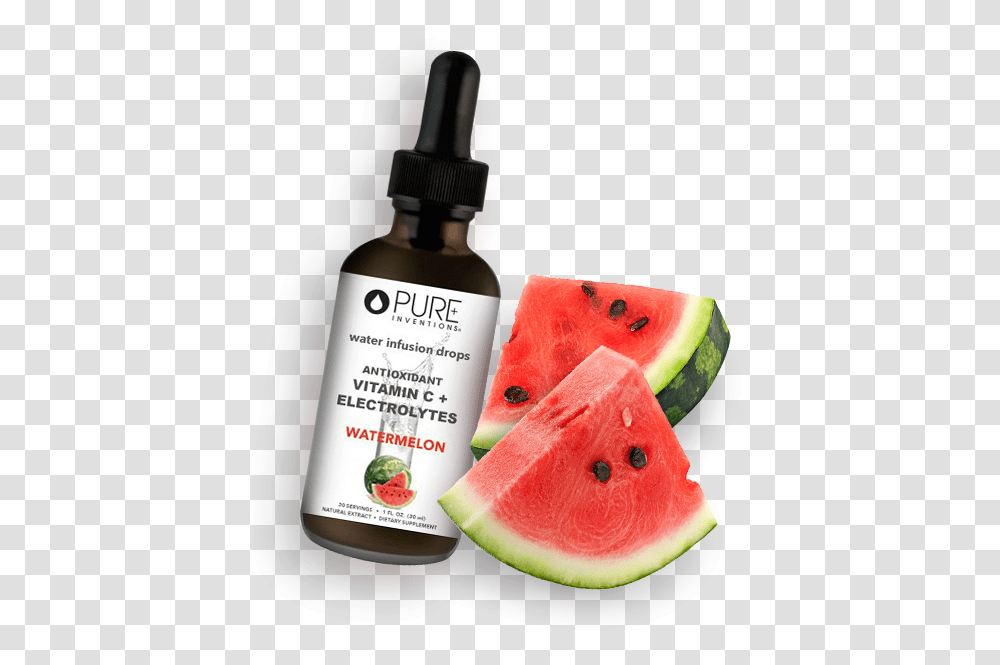 Pure Inventions Water Infusion Drops From Nutritionists Fresh, Plant, Fruit, Food, Watermelon Transparent Png