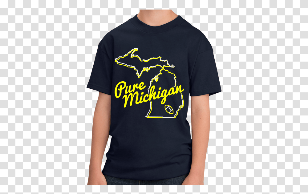 Pure Michigan Ann Arbor Mi Football Hometown Pride Tshirt Unisex, Clothing, Apparel, T-Shirt, Person Transparent Png