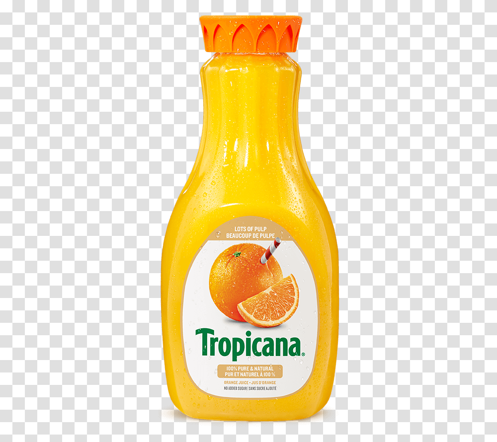 Pure Orange Juice Jus Tropicana, Beverage, Drink, Citrus Fruit, Plant Transparent Png