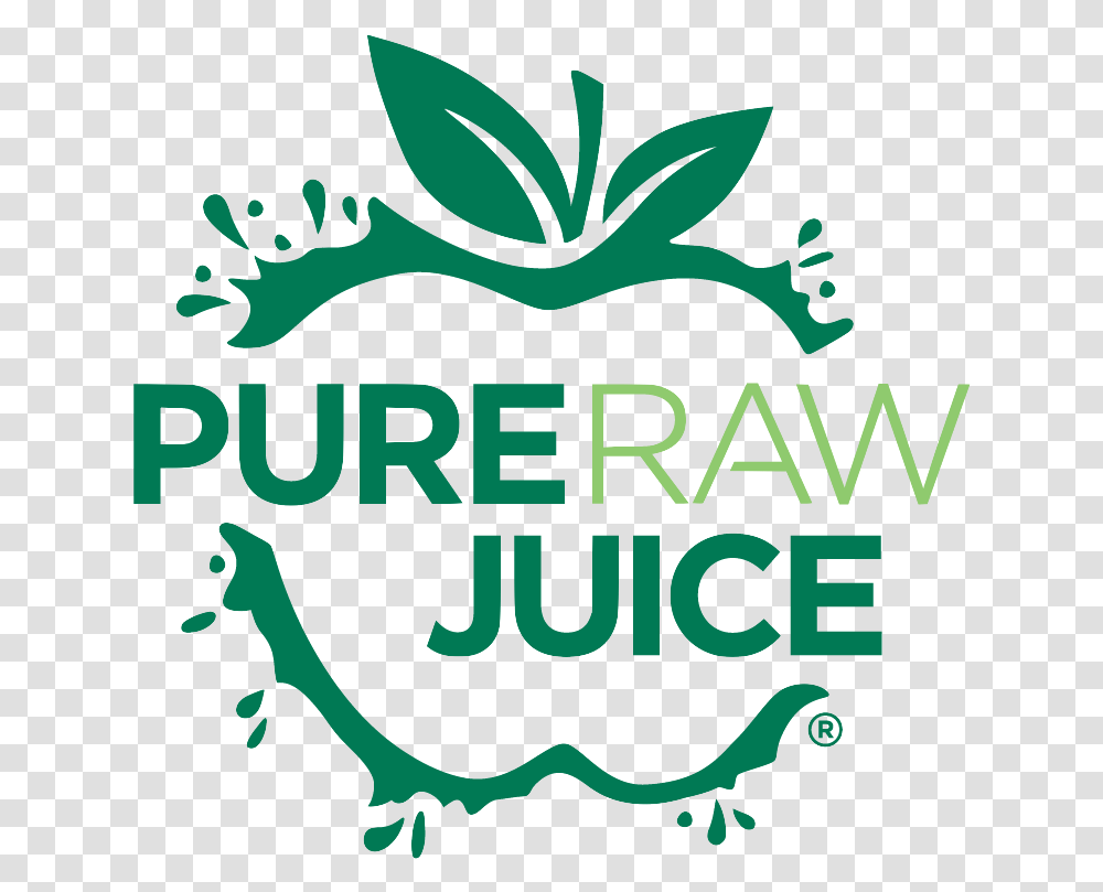 Pure Raw Juice Logo, Label, Poster, Word Transparent Png