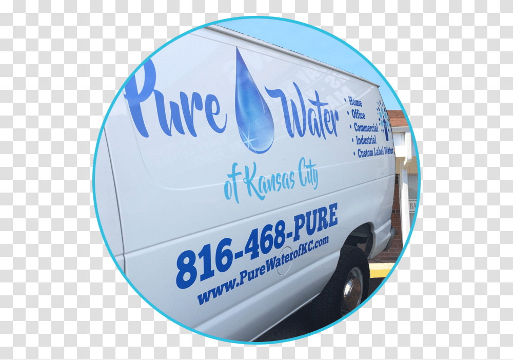 Pure Water Delivery Light Commercial Vehicle, Van, Transportation, Moving Van, Car Transparent Png